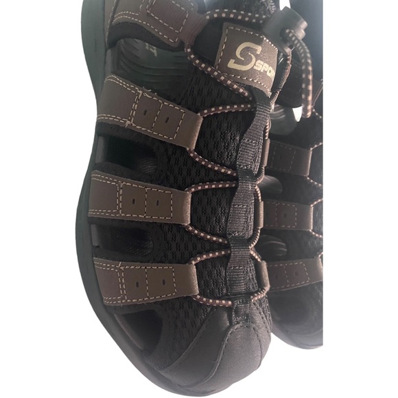NEW MEN’S Sandals Sketchers Brown & Black - Picture 6 of 15